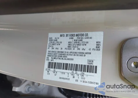 2020 Lincoln Aviator Reserve из США, поврежденный, VIN 5LM5J7XC8LGL00255